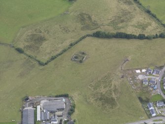 Oblique aerial view of Caisteal Dubh, taken from the SW.