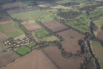General oblique aerial view of Tyninghame, looking N.