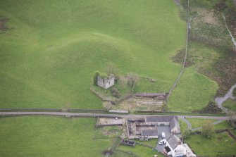 Oblique aerial view of Lag Tower, looking SSE.