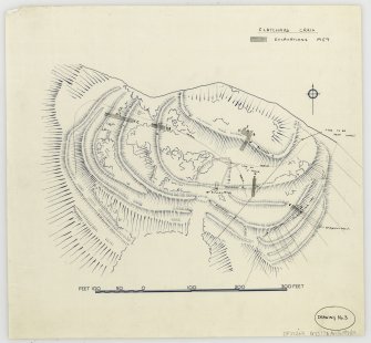 Excavation sketch plan of Clatchard Craig