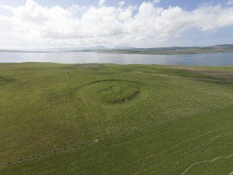Oblique aerial view of the Ring of Bookan, looking SW.
