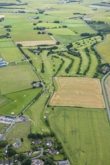 Oblique aerial view of Oldmeldrum Golf Course, looking E.