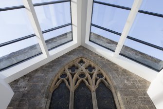 East window and extension from east.