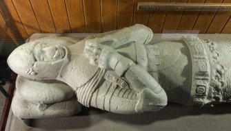 Detail of effigy of Sir Patrick Houston.