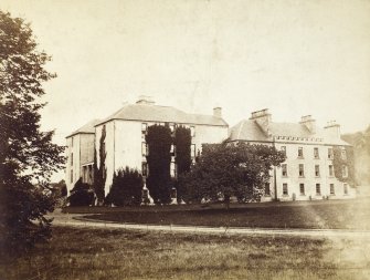 Historic photograph showing view of Brahan Castle