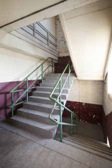 Interior. Granary Range. 3rd Floor. General view of stairwell.