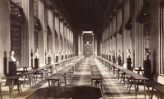 Interior view of Playfair Library at Edinburgh University.
Titled 'Edinburgh University Library, 2526. G.W.W.'
PHOTOGRAPH ALBUM No.25: MR DOG ALBUM.