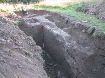 Archaeological evaluation, Trench 5, general view of S end, Allanbank, Duns, Scottish Borders