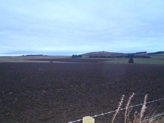 Cultural heritage assessment, View of Ythan Wells Roman Camp Site, Proposed wind farm at Hill of Rothmaise, Meikle Wartle, Inverurie, Aberdeenshire