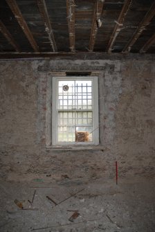 Standing building survey, Room 0/6, Detail of window in E wall, Kellie Castle, Arbirlot