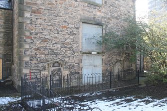 Standing building survey, NW Elevation, General view, Buccleuch Parish Church, 33 Chapel Street, Edinburgh