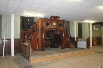 Standing building survey, Room 0/1, General view of the organ, Buccleuch Parish Church, 33 Chapel Street, Edinburgh