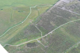 Aerial view of Culloden Battlefield, E of Inverness, looking SW.