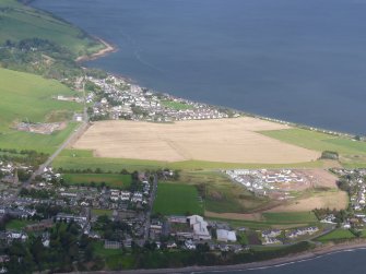 Aerial view of Rosemarkie with parts of Fortrose, Black Isle, looking NNE.