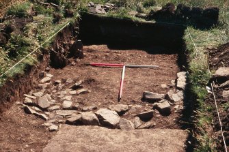 Archaeological evaluation, General view, Carghidown Castle