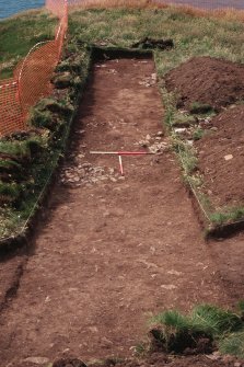 Archaeological evaluation, General view, Carghidown Castle