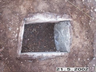 Archaeological excavation, Empty cist, Holm Mains Farm, Inverness, Highland