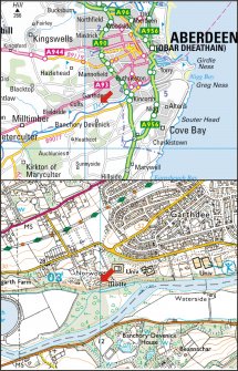 Illustration: Location plan of site, Norwood, Inchgarth Road, Aberdeen