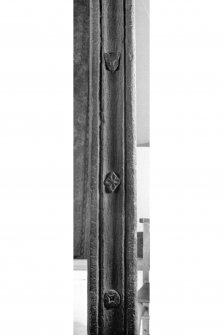 Iona, Iona Abbey Museum.
View of MacKinnon's Cross showing detail of edge L83.
