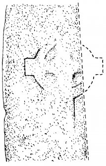 Iona, general.
Plan showing outline, incised, ringed crosses.