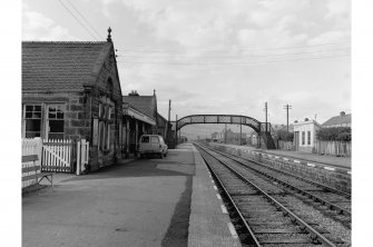 Brora, Victoria Road, Station
Platform view looking N and showing footbridge