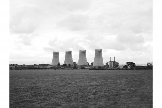 Chapelcross, Nuclear Power Station
View from E, cooling towers in foreground