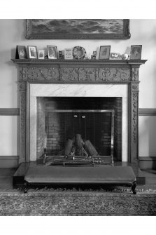 Ardlamont House, interior.
View of lounge fireplace.
