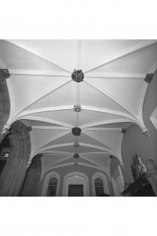 Minard House (Castle), interior.
View of vaulted ceiling in entrance hall.