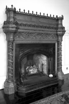 Minard House (Castle), interior.
Detail of fireplace in dining room.