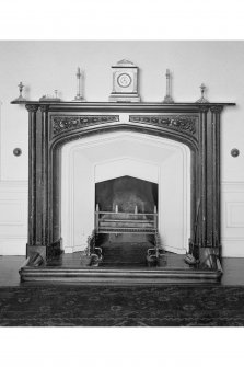 Torrisdale Castle, interior.
View of chimney-piece in dining room.