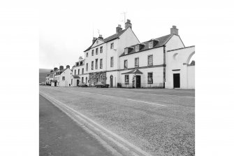 Inveraray, West Front Street, Town House
View from NW showing NNE front of Town House and NNE front of house with Chamberlain's House in background