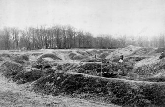General view of ramparts during excavations. Digital image of D/8797.
