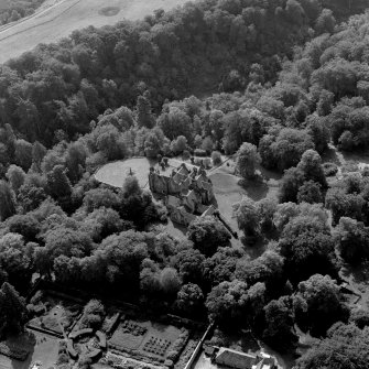 Newhall House, oblique aerial view taken from the NE.