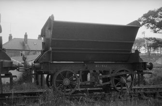 View showing colliery waste wagon