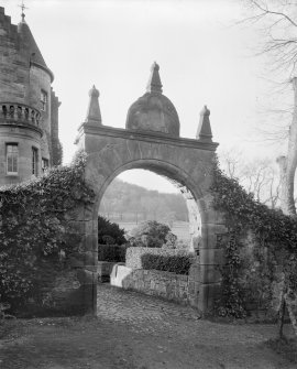 General view of archway over entrance to garden
