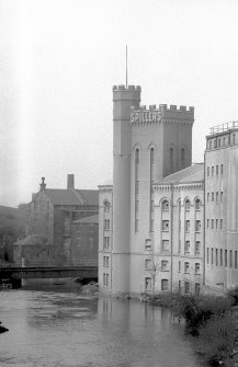 View from ENE showing part of ESE front of Scotstoun Mills with part of Bishop Mills in background
