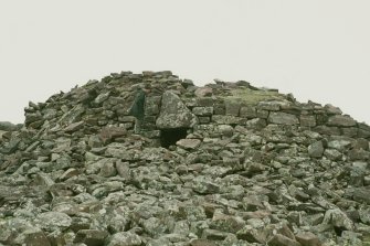 Copy of colour slide showing detail of Broch "An Dun" Stoer, Sutherland - front view showing entrance to broch
NMRS Survey of Private Collection
Digital Image only