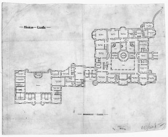 Digital image of plan of basement floor.