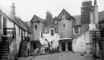 Historic photographic view of White Horse Close.