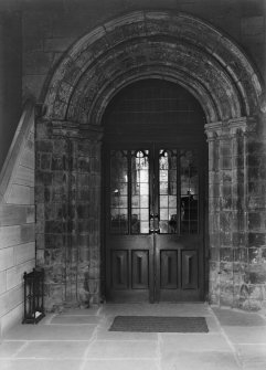 Interior of north doorway to tower