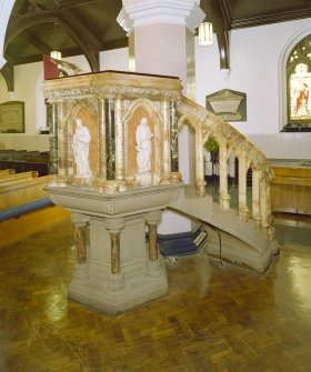 Interior, view of pulpit