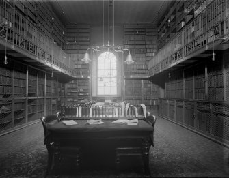 Interior-general view of library in Old College.