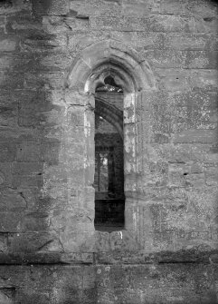 Dunkeld, Dunkeld Cathedral, Chapter House.
View of lancet window.