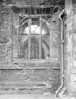 Dunkeld, Dunkeld Cathedral.
View of window at junction between nave and tower.