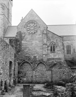 South transept and ruined sacristy