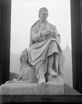 Detail of Scott statue, Scott Monument, Princes Street, Edinburgh.