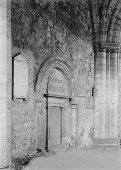 Interior.
View of N transept wall.