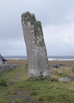 General view of Clach An Trushal Standing Stone taken from the south east.