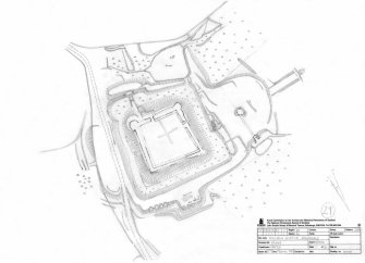 Survey drawing; Plan of Auchen Castle.