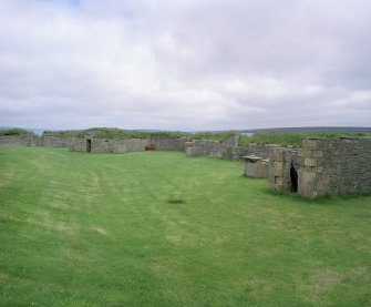 Gun emplacements, view from S